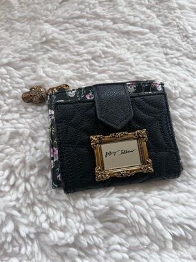 Betsey Johnson Black Skull Mini Wallet with Mirror